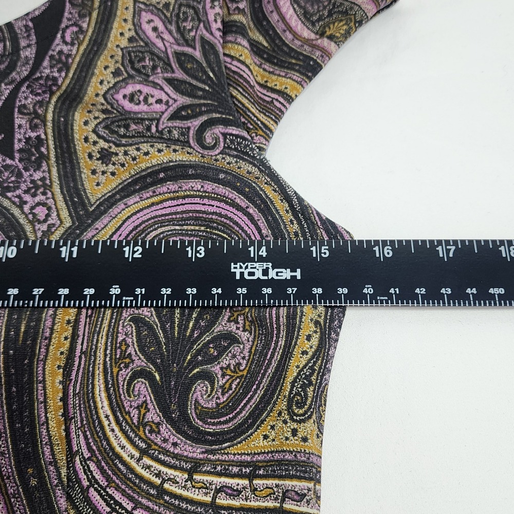 Etro Paisley Floral Sheath Dress Stretch Italian Designer Boho Belt Womens 4 40 - Picture 14 of 16
